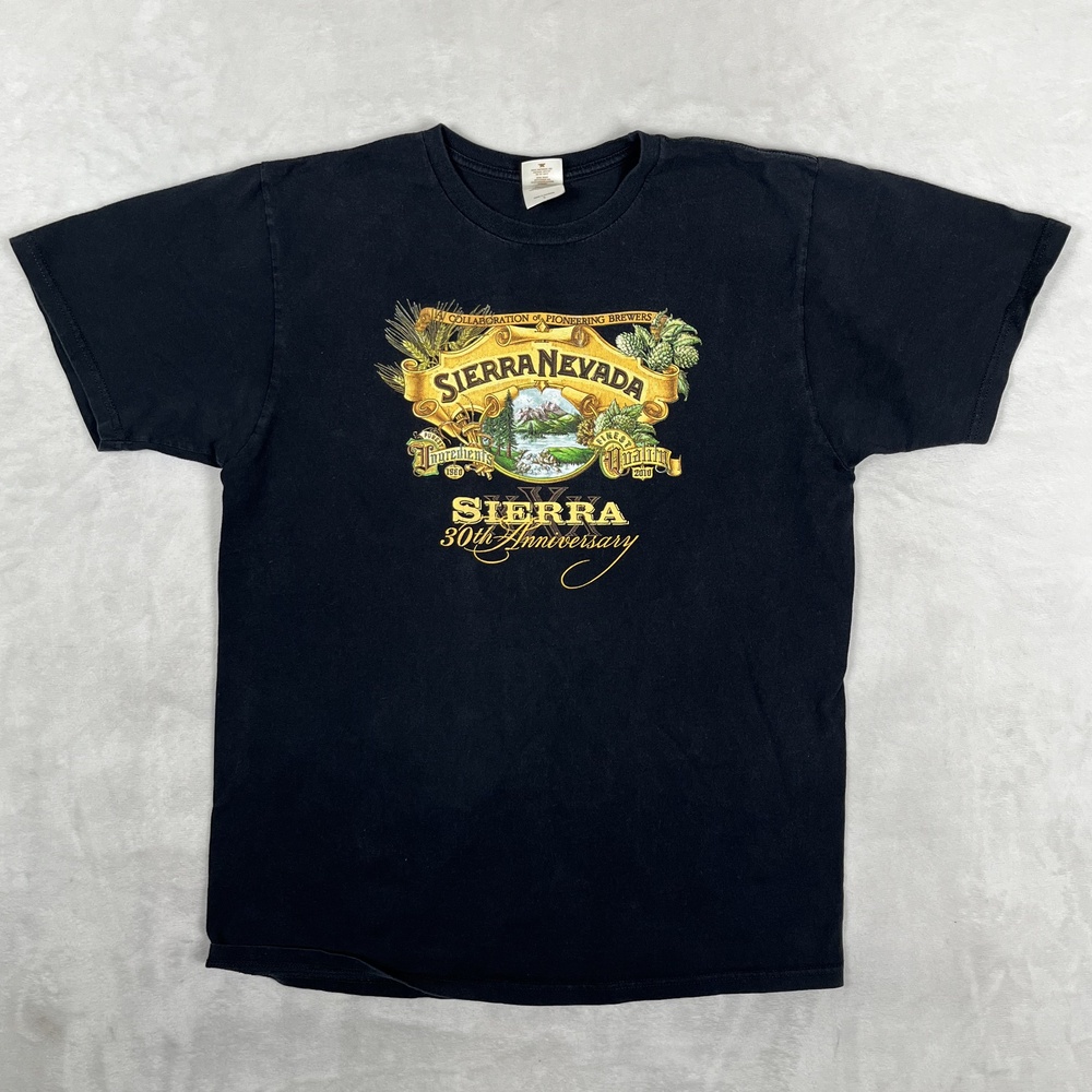 VTG Sierra Nevada Festival Of Ales T-Shirt Mens L Black 30th Anniversary Beer